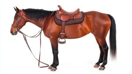 Horse riding gear showcase indoor stable product display equestrian environment close-up view animal care concept