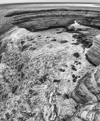 Breathtaking bird's-eye view of Natural Bridge, a geological wonder in Kalbarri National Park