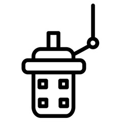 Mic Interview News Line Icon