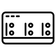 Sound Mixing Board Line Icon