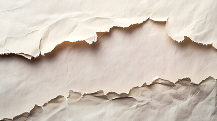 A ripped paper texture serving as a versatile template for projects.