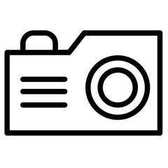 Camera Journalism Photo Line Icon