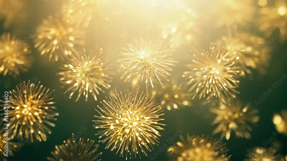 Poster illuminated pollen grain exploration with an inner luminescence