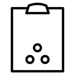 File Note Organization Line Icon