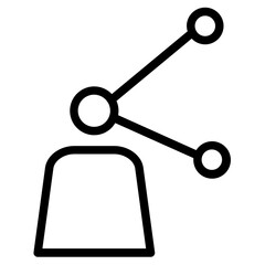 Group Network Share Line Icon