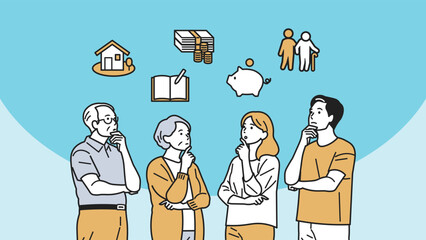 三大資金について上を向いて考える人