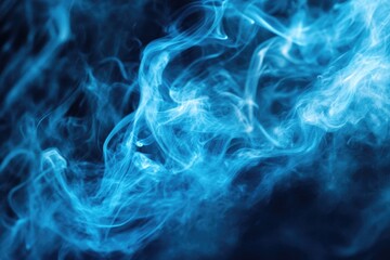 Blue Smoke Close Up