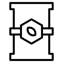 Barrel Earth Eco Line Icon