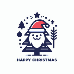 vector image of merry christmas logo