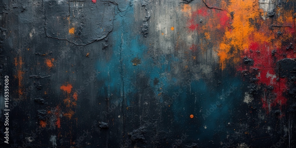 Poster abstract texture: a captivating interplay of colors and textures, creating a visually striking and d