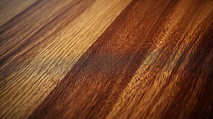Fototapeta premium Close-up of rich, dark brown wood grain texture.