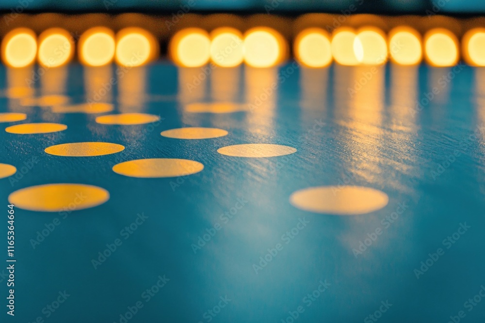 Poster soft light reflections creating a dreamy atmosphere with round shapes and bokeh