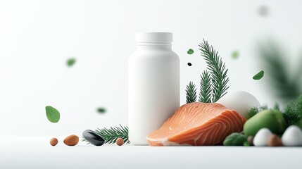 A vibrant market display of fresh plantbased protein products styled attractively