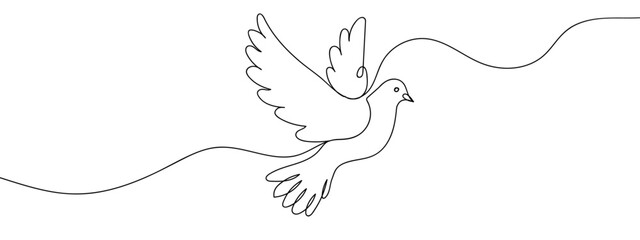 pigeon line art vector illustration with transparent background editable stroke.