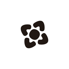 Star, pointers geometric symbol simple logo vector