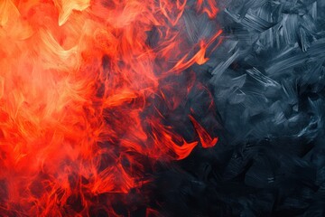 Fototapeta premium Watercolor fire background texture