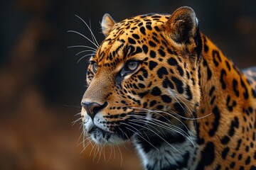 Fototapeta premium close up portrait of a leopard