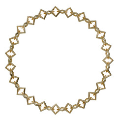 Golden Chain Frame: A unique and elegant frame crafted from a series of interlocking golden chains.