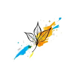 abstract watercolor hand drawn background