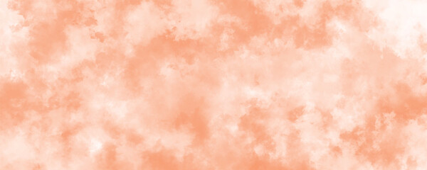 A Beautiful Display of Peach Clouds and White Mist Embracing in Tranquil Balance
