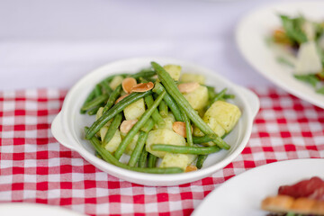 Green Bean and Potato Salad with Toasted Almonds