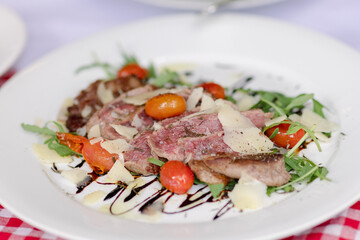 Grilled Steak Salad with Arugula and Parmesan