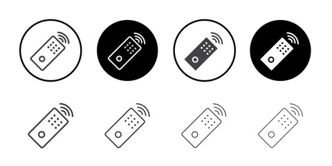 Remote icon Thin outline art symbol