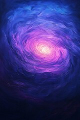 Obraz premium swirling abstract art with various shades of purple and pink in motion 