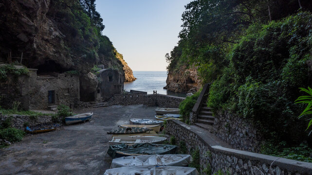 Hidden Places, Abandoned Ruins in Crapolla, Massa Lubrense, Naples, Italy