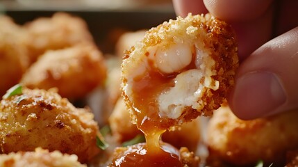 Crispy Fried Bites with Sweet Tangy Sauce