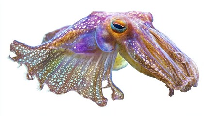 Fototapeta premium cuttlefish. cuttlefish on white background. animal