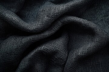 Black Fabric Close Up