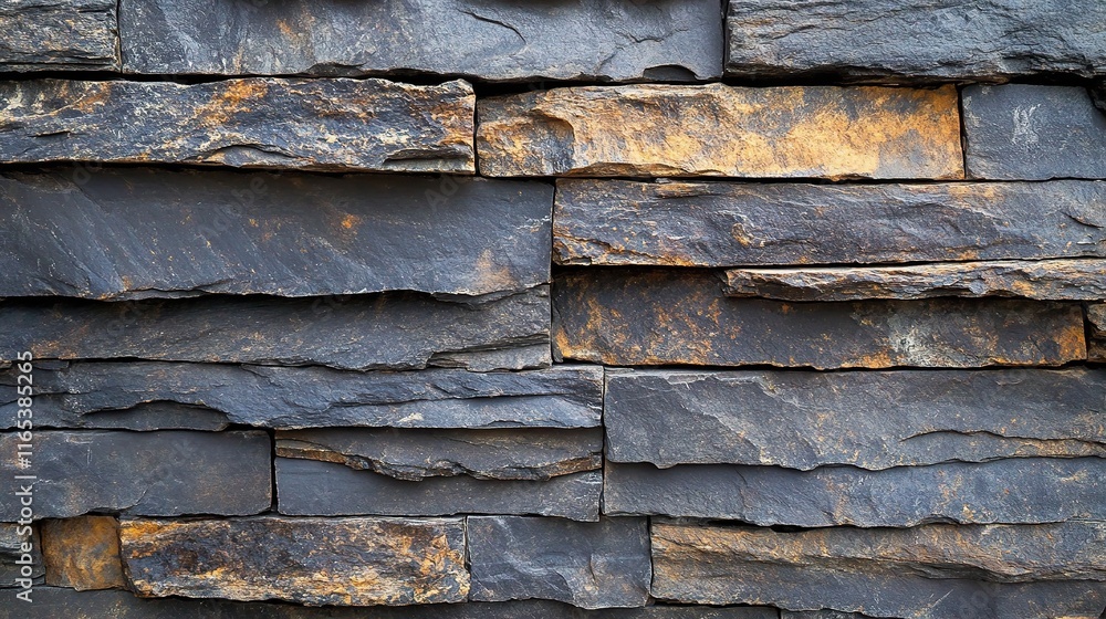 Poster abstract dark stone wall with visible patterns and rough texture
