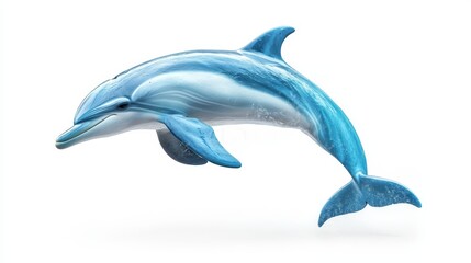 dolphin. dolphin on white background. animal