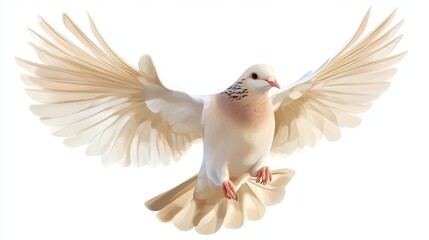 Obraz premium dove. dove on white background. animal. bird