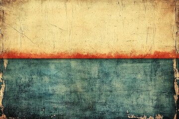Fototapeta premium Abstract Textured Background With Beige Teal And Red Hues