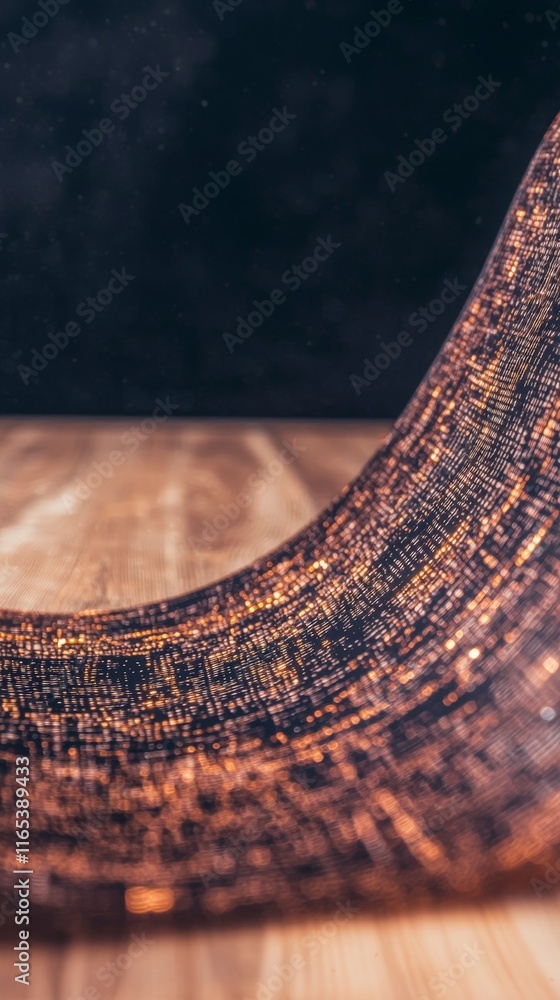 Poster abstract data flow digital technology global network cyber security futuristic concept