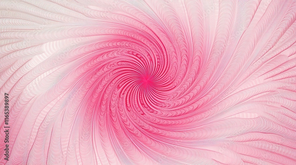 Poster Intricate Guilloche Pattern Background with Pink Swirls and Lines