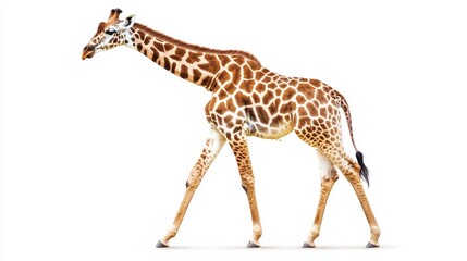 Naklejka premium giraffe. giraffe on white background. animal