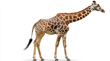 Naklejka premium giraffe. giraffe on white background. animal