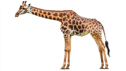 Obraz premium giraffe. giraffe on white background. animal