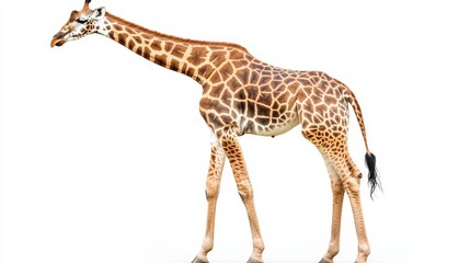 Fototapeta premium giraffe. giraffe on white background. animal