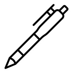 Pen Vector Line Icon Design