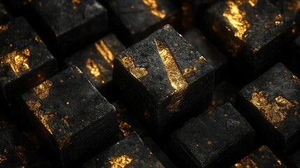 Black with Gold Accent Background.