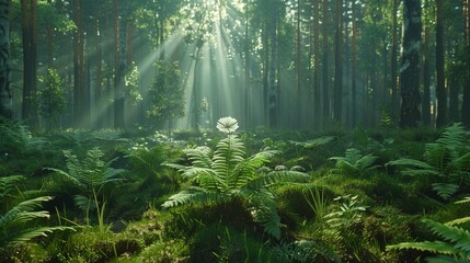 Fototapeta premium morning in the forest