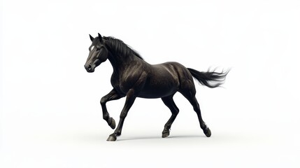 horse. horse on white background. animal