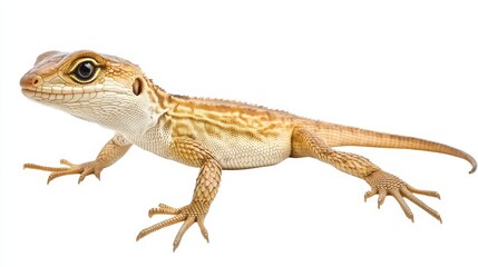 Fototapeta premium house lizard. house lizard on white background. animal