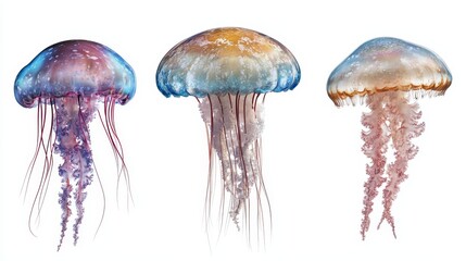 jellyfish. jellyfish on white background. animal