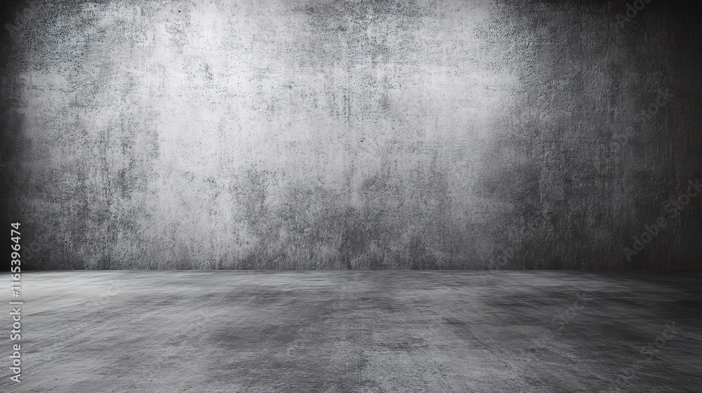 Poster empty gray concrete wall with seamless texture for background use