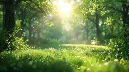 Fototapeta premium sunlight in the forest